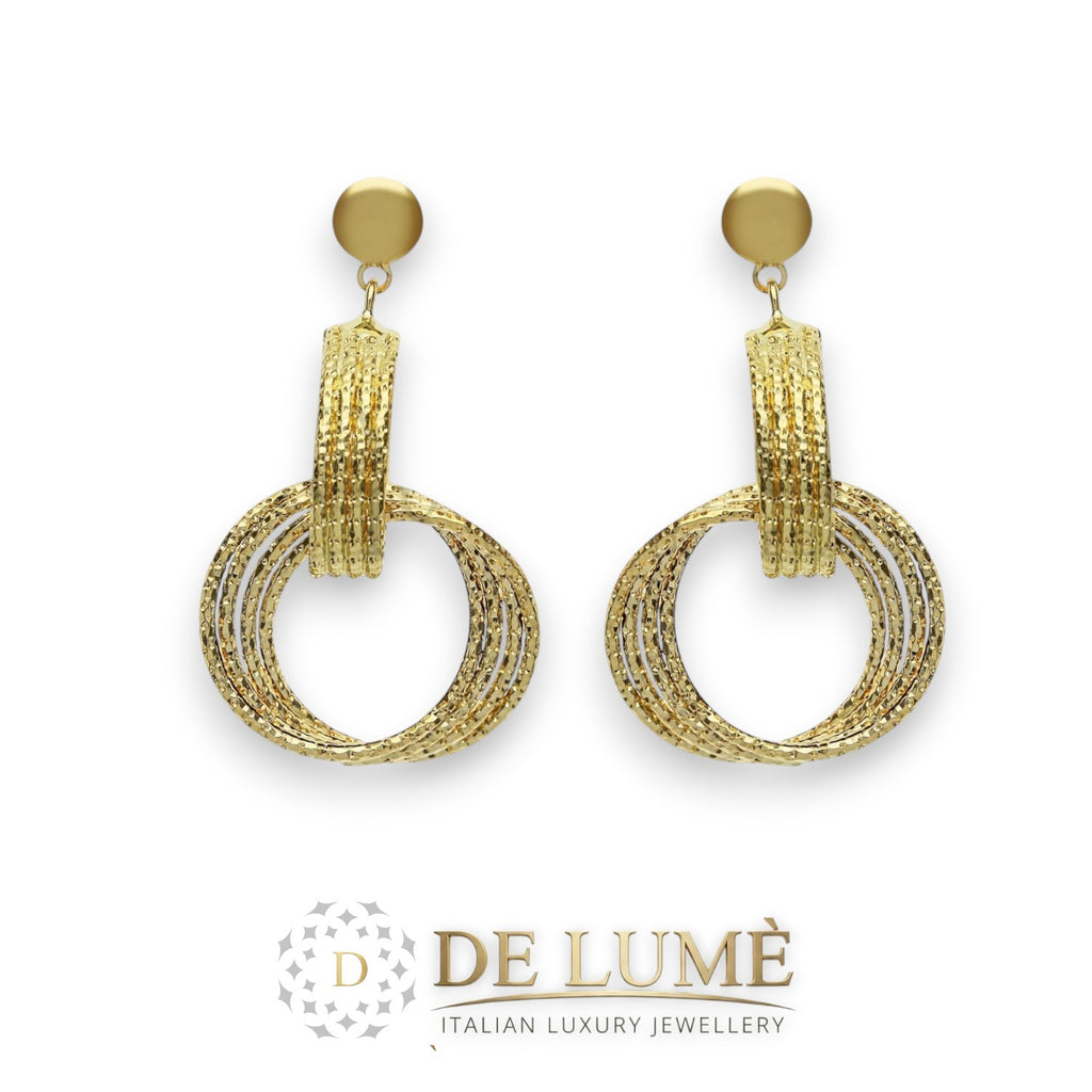 Orecchini a filo diamantato da Donna in Oro 18 Carati GDM001MB00OG12ABAOC