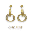 Orecchini a filo diamantato da Donna in Oro 18 Carati GDM001MB00OG12ABAOC
