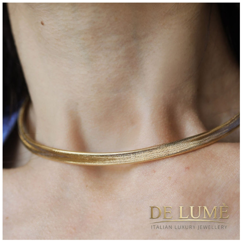 Girocollo a calza da Donna in Oro 18 Carati GDM001HM00OG14DBBGR
