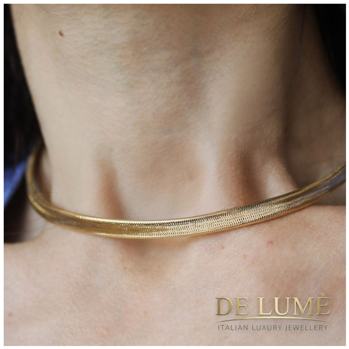 Girocollo a calza da Donna in Oro 18 Carati GDM001HM00OG14DBBGR
