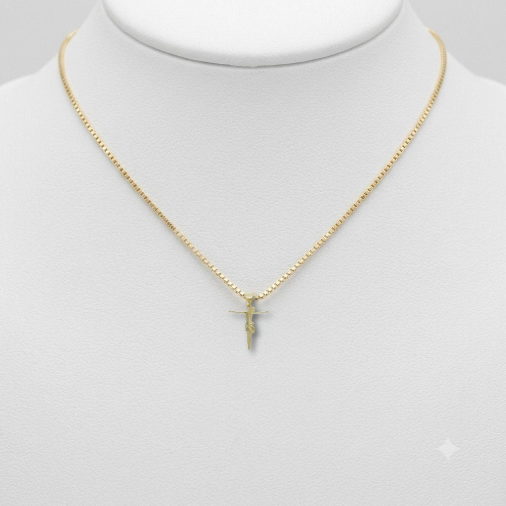 Collana con croce 18k 2,5g 45cm