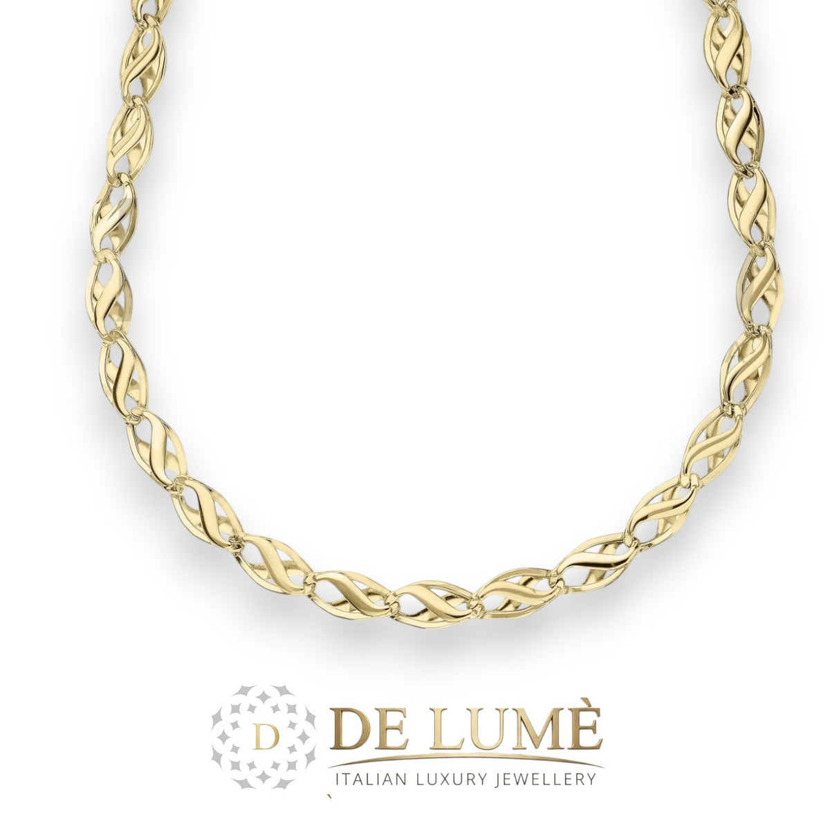 Collana a catena Piatta da Uomo in Oro 18 Carati 10,2g GDM001HE00OG47DY0CE