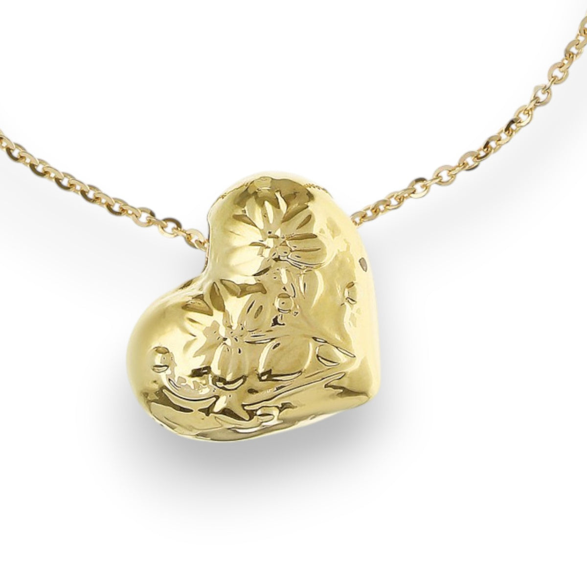 Collana con cuore 18k