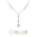 Collana oro 18 carati con diamanti e perle GLP353